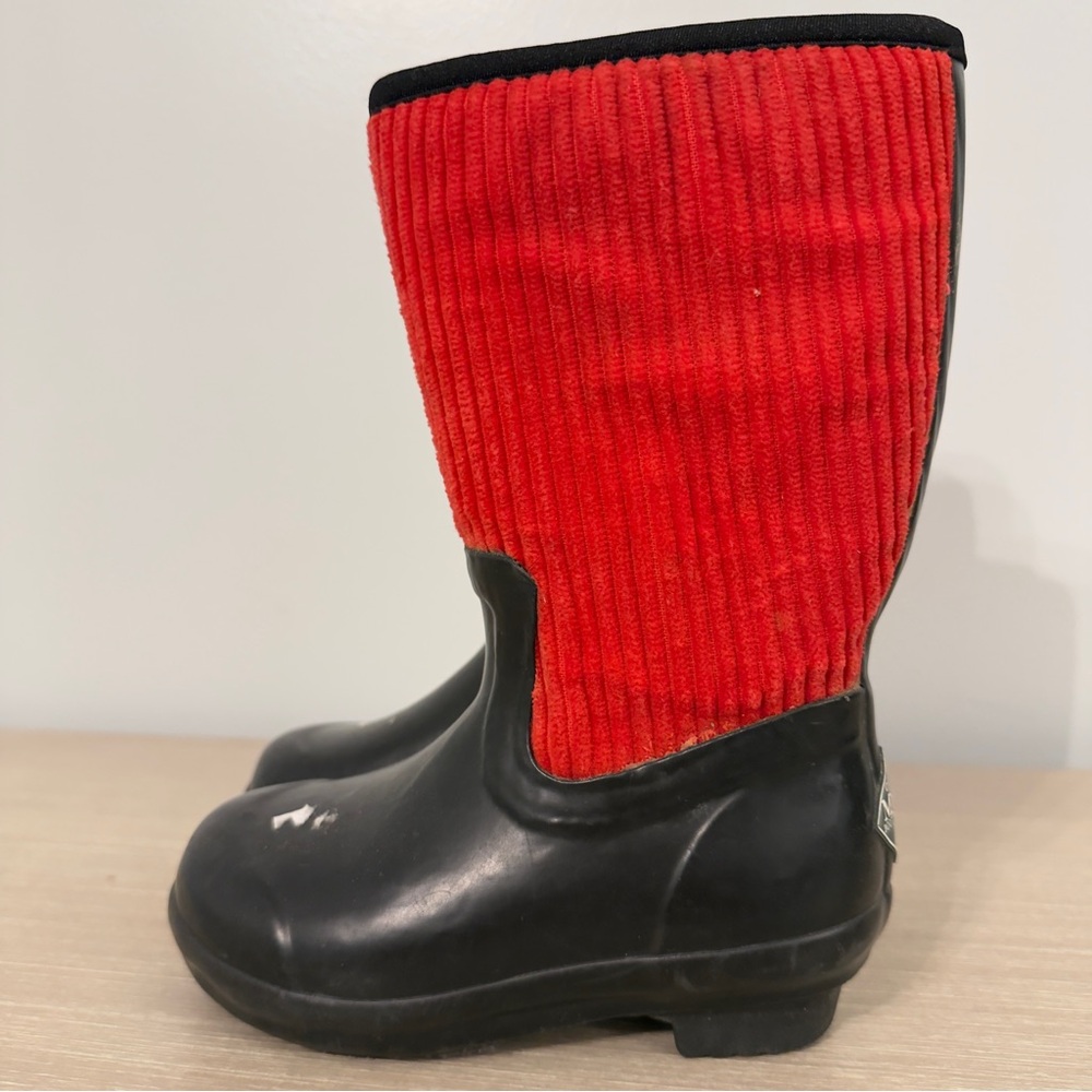 Toddler Kids Muck Boots Red Black Size 10c Waterproof